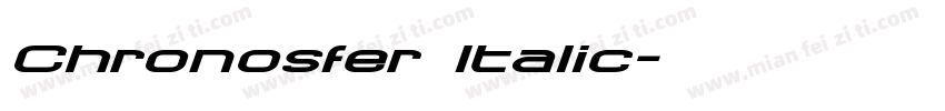 Chronosfer Italic字体转换